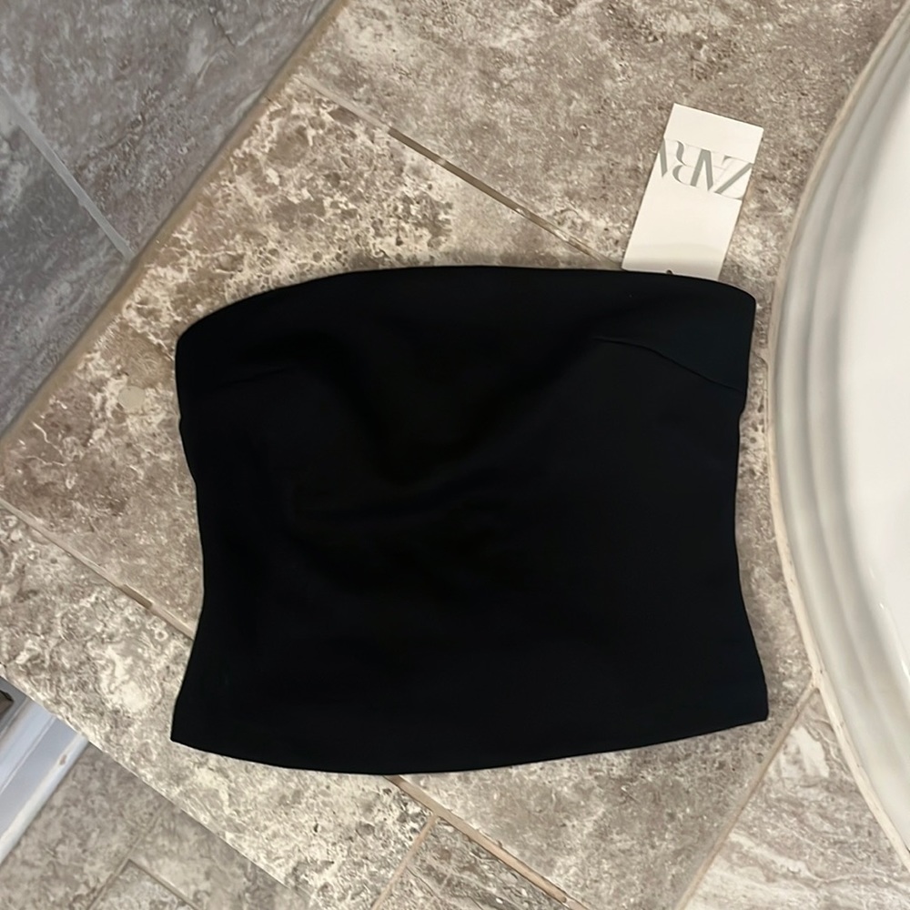 Zara tube top, US Small, brand new